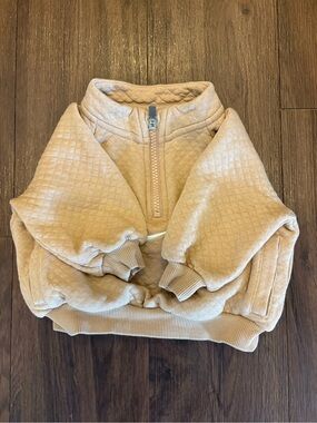 Nike Beige Quilted Infant Pullover